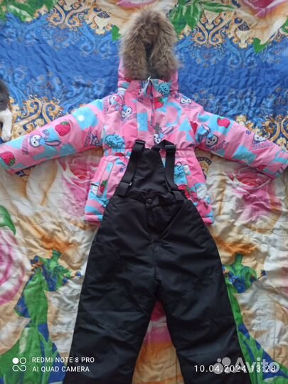 Зимний костюм для девочки 104