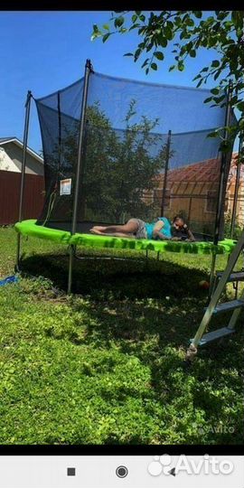 Батут с защитной сеткой 306 см Доставка