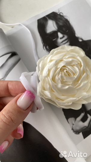 Брошь цветок Роза чокер