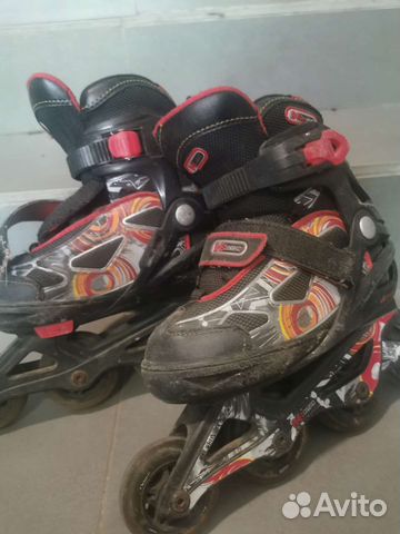 Роликовые коньки раздвижные, ролики 31-35