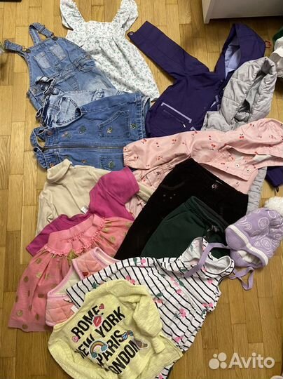 Пакет вещей на девочку 92-98 обувь