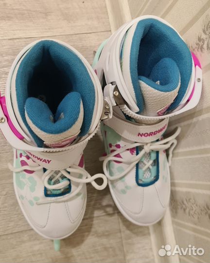 Коньки nordway раздвижные 31-36