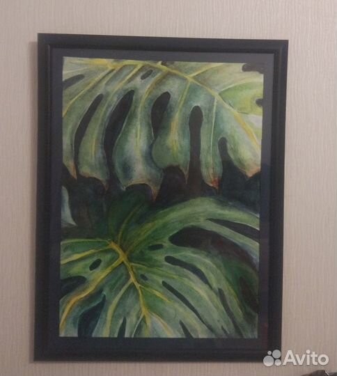 Картина акварель интерьерная