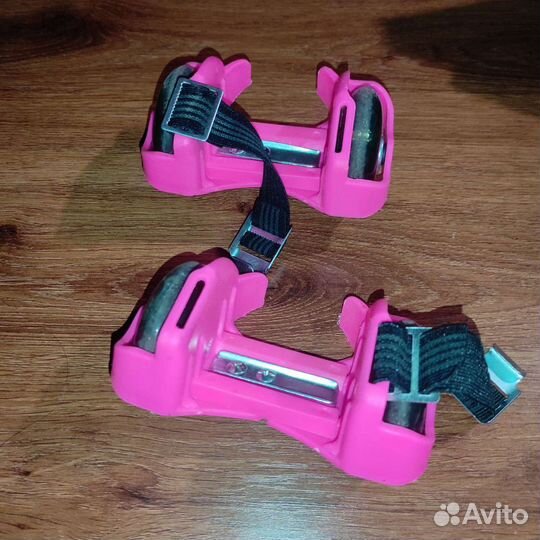 Ролики на обувь детские светящиеся