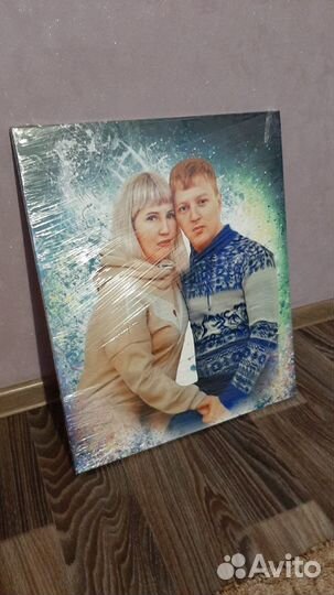 Портрет на холсте мужчине в подарок