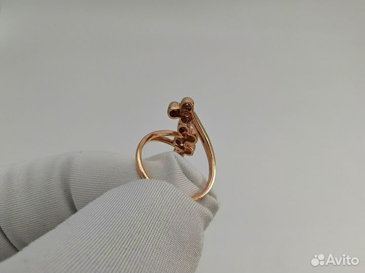 Золотое Кольцо 585 пробы с бриллиантами. Рассрочка