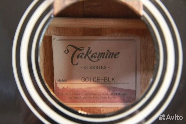 Электроакустическая гитара Takamine GC1CE-BLK