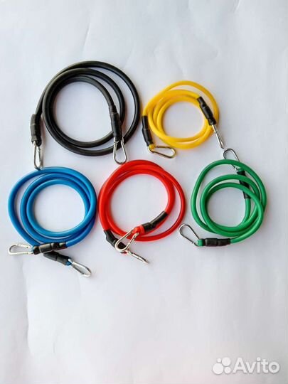 Набор резинок для фитнеса трубчатых эспандеров