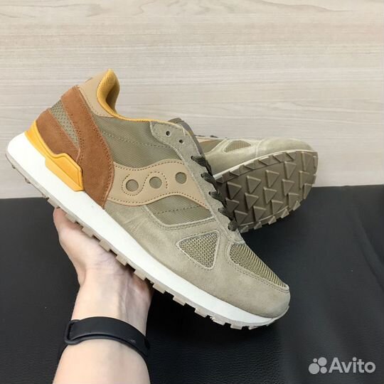 Кроссовки Saucony Shadow летние мужские коричневые