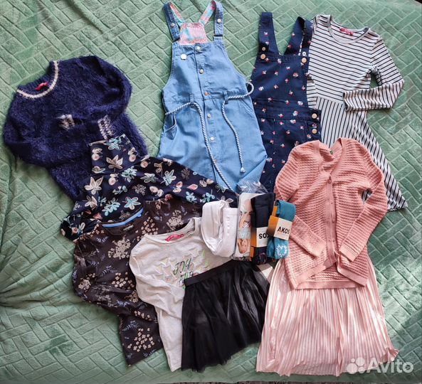 Вещи пакетом на девочку 128-134