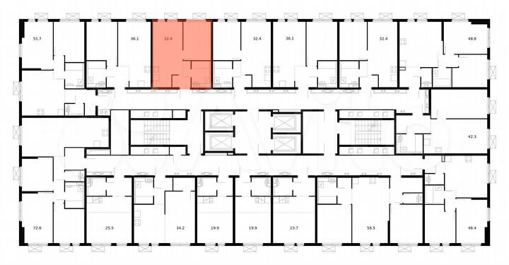 1-к. квартира, 32,4 м², 10/33 эт.