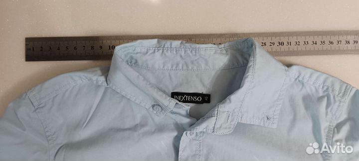 Рубашка голубая