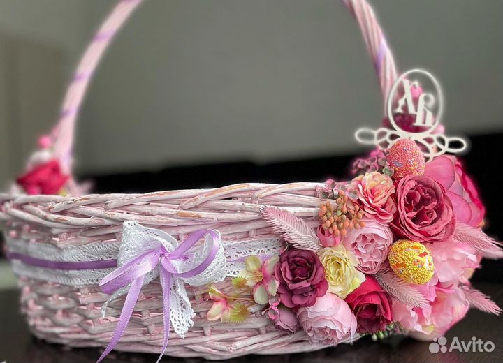 Корзина с декором