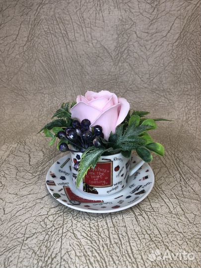 Композиции из мыльных цветов