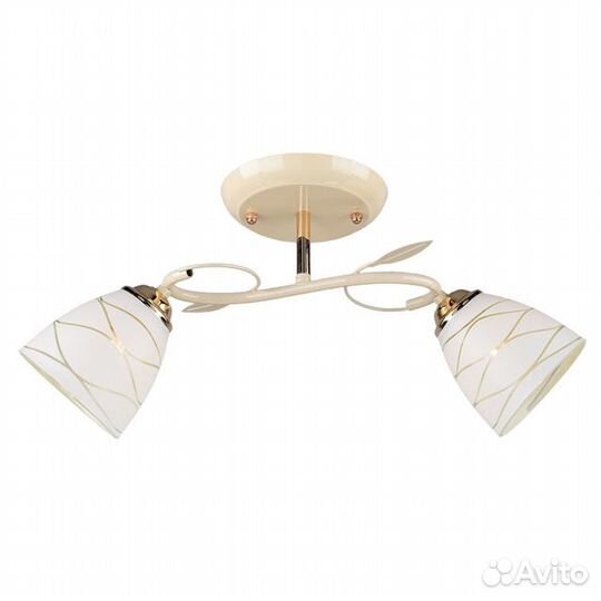 Люстра потолочная россвет Дабке 2х60Вт Е27 металл