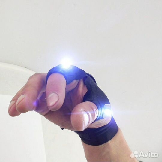 Перчатка с LED-фонариками