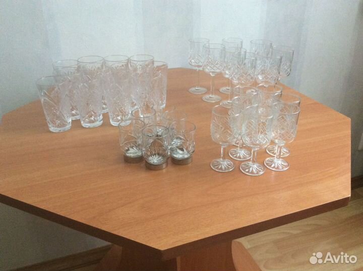 Рюмочки, стопочки хрустальные