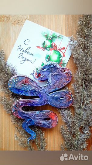 Елочные игрушки из эпоксидной смолы