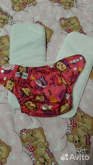 Подгузник многоразовый + 2 вкладыша