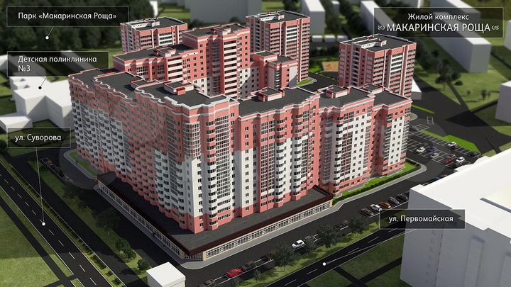 1-к. квартира, 50,7 м², 1/16 эт.