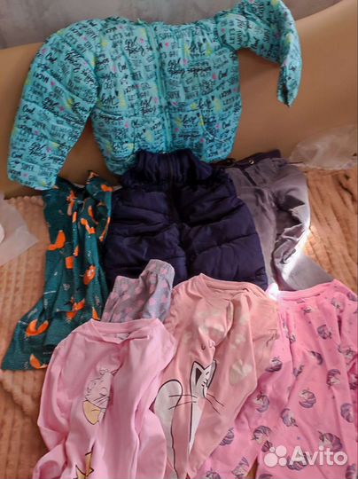 Детские вещи пакетом для девочек размер 110