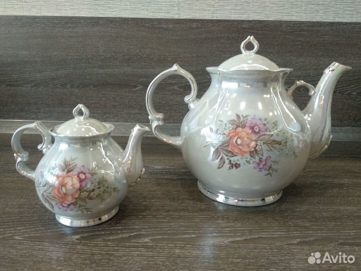 Чайник доливный, заварочный. Фарфор. СССР, юаиз