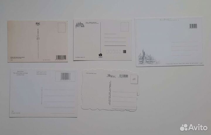 Открытки туристические, из разных стран