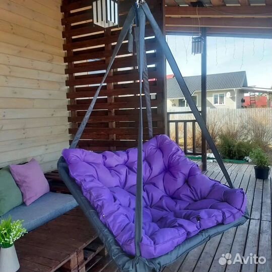 Садовые качели гамак гнездо