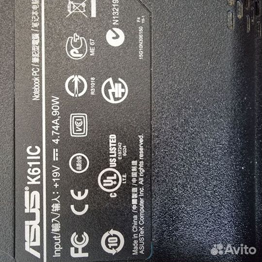 Ноутбук Asus K61IC