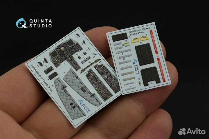 3D Декаль интерьера кабины A-10C 1:48