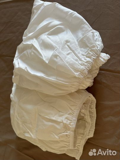 Простынь детская на резинке на круглую кроватку