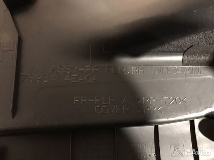 Обшивка салона задняя правая Nissan Ниссан Qashqai