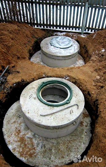 Копка канализации/шамбо/выгребная яма/колодец