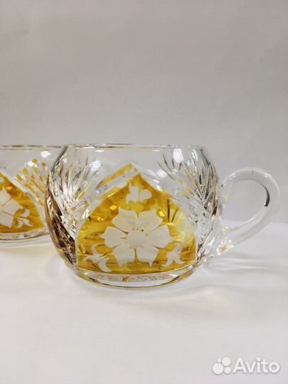 Немецкий цветной хрусталь чашка для пунша