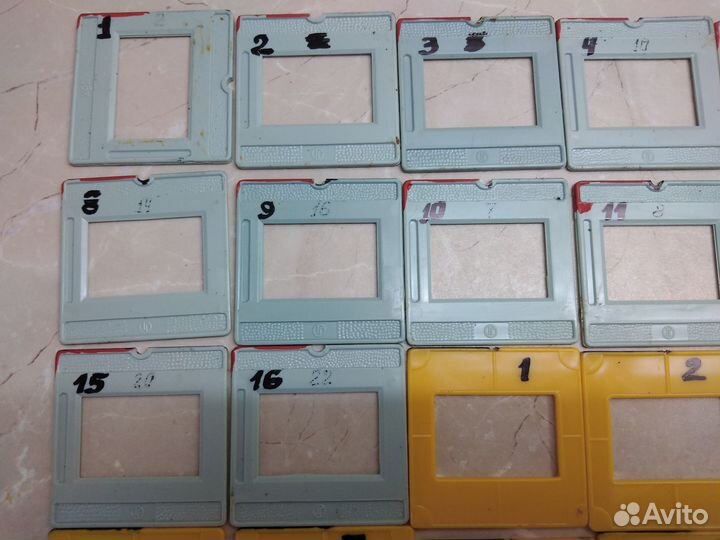 Рамки для слайдов. Винтаж СССР. 37 шт