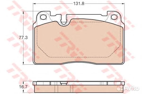 Колодки тормозные передние TRW GDB1974 GDB1974 TRW