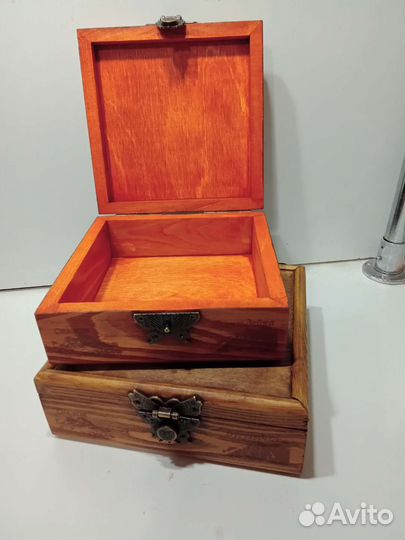 Коробка подарочная деревянная