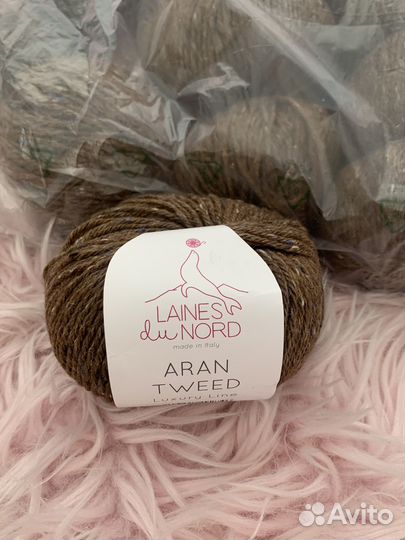 Пряжа laines du nord aran tweed