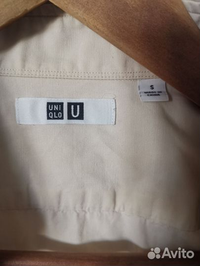 Рубашка Uniqlo U хлопок-лён