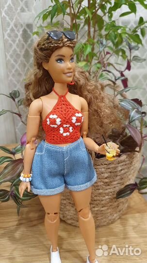 Топ для барби пышки микровязание