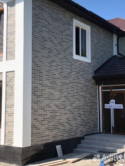 Гибкий кирпич на сетке