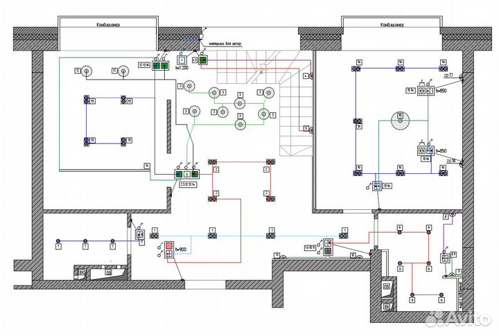 Интерьерные чертежи в архикаде / 3D коллажи
