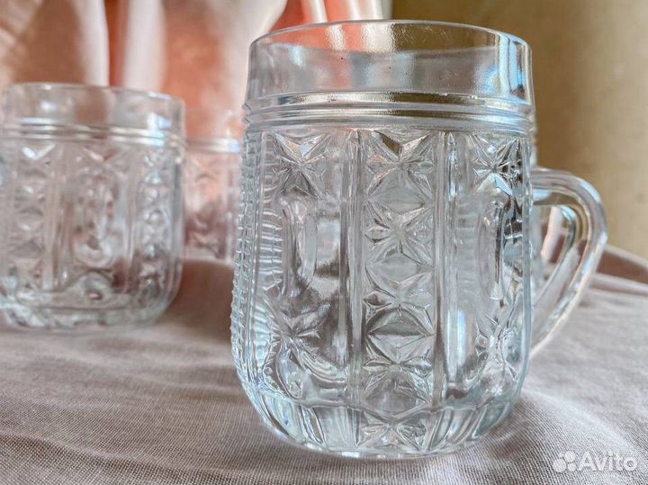 Пивные кружки хрустальные СССР набор