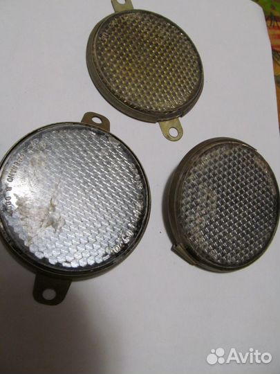 Катафот светоотражатель круглый белый