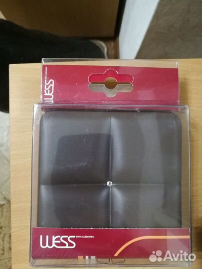 Мыльница керамическая с кристаллом Сваровски