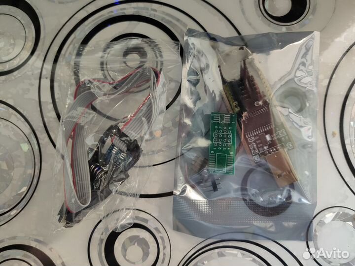 Программатор USB ch341a с прищепкой eeprom набор