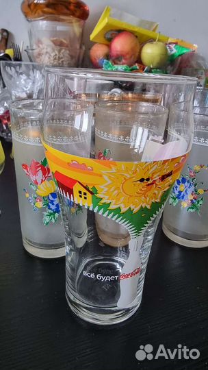 Редкий стакан Coca-Cola, коллекционный