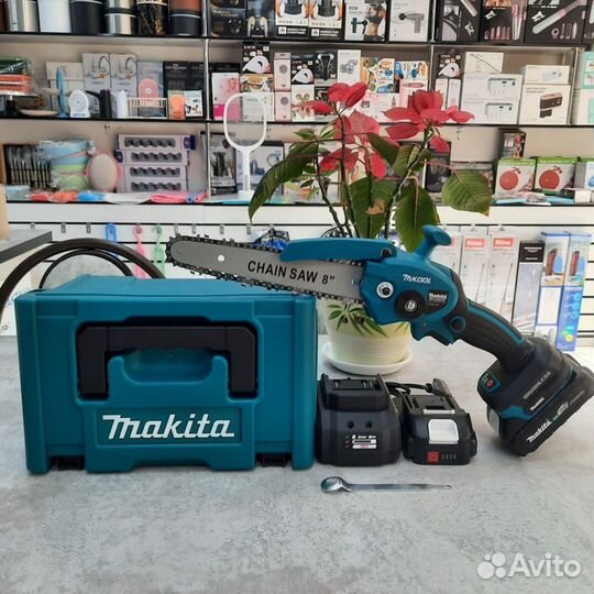 Мини пила цепная Бесщеточна Makita 8 дюймов