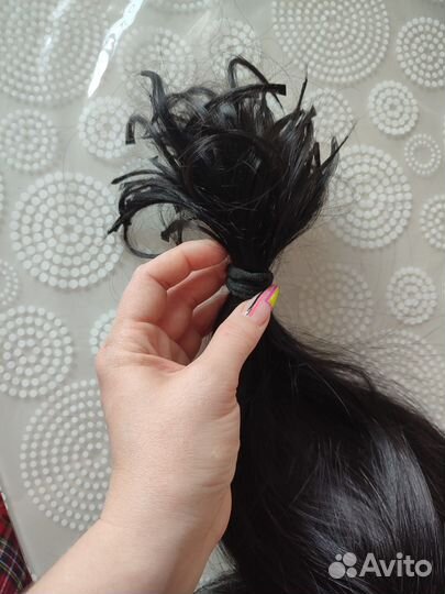 Волосы для наращивания натуральные бу 55 см