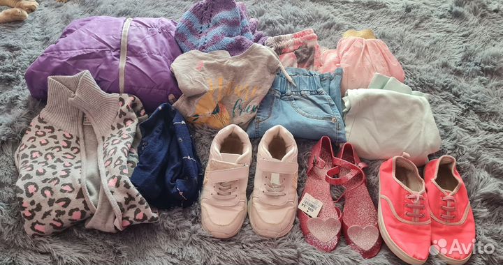 Вещи пакетом на девочку 122 128